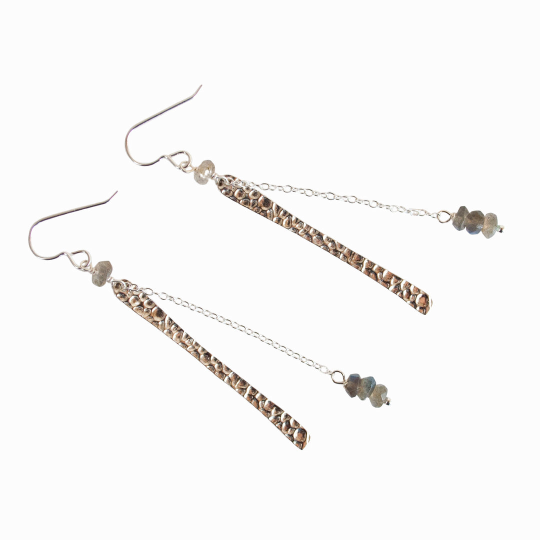 Labradorite Falls Earrings