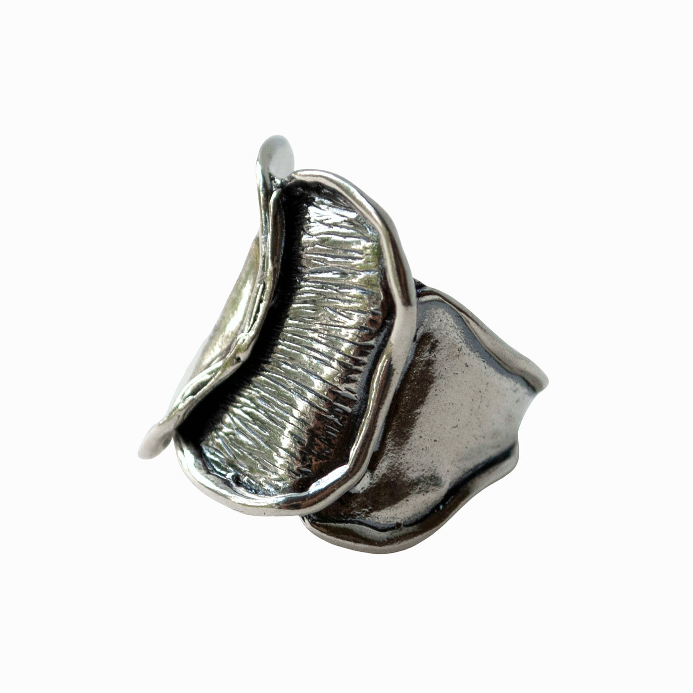 Waves of Silver Ring