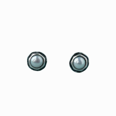 Sterling Pearl Post Earrings